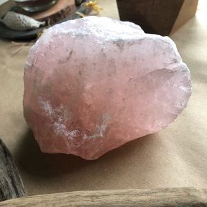Rose Quartz Crystal Pink Bohemian Rose